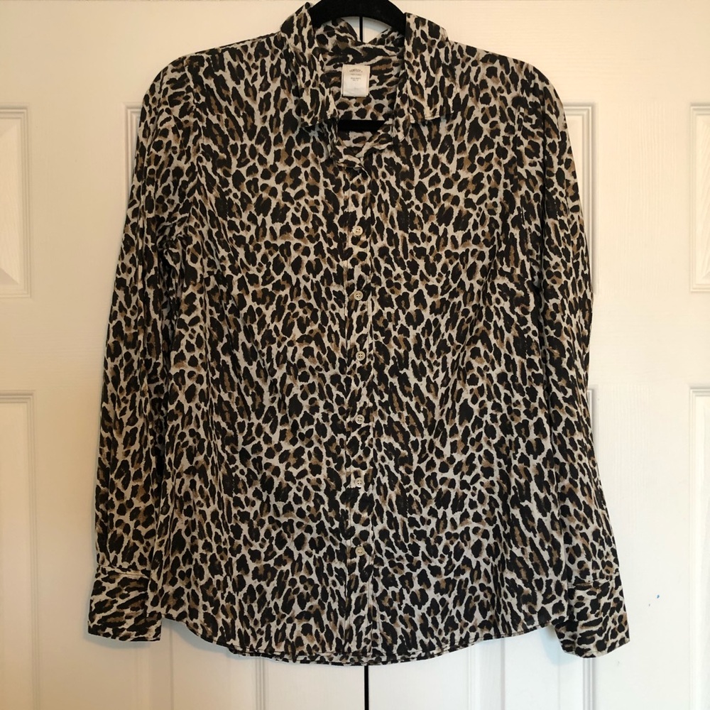 J. Crew Printed Button Down